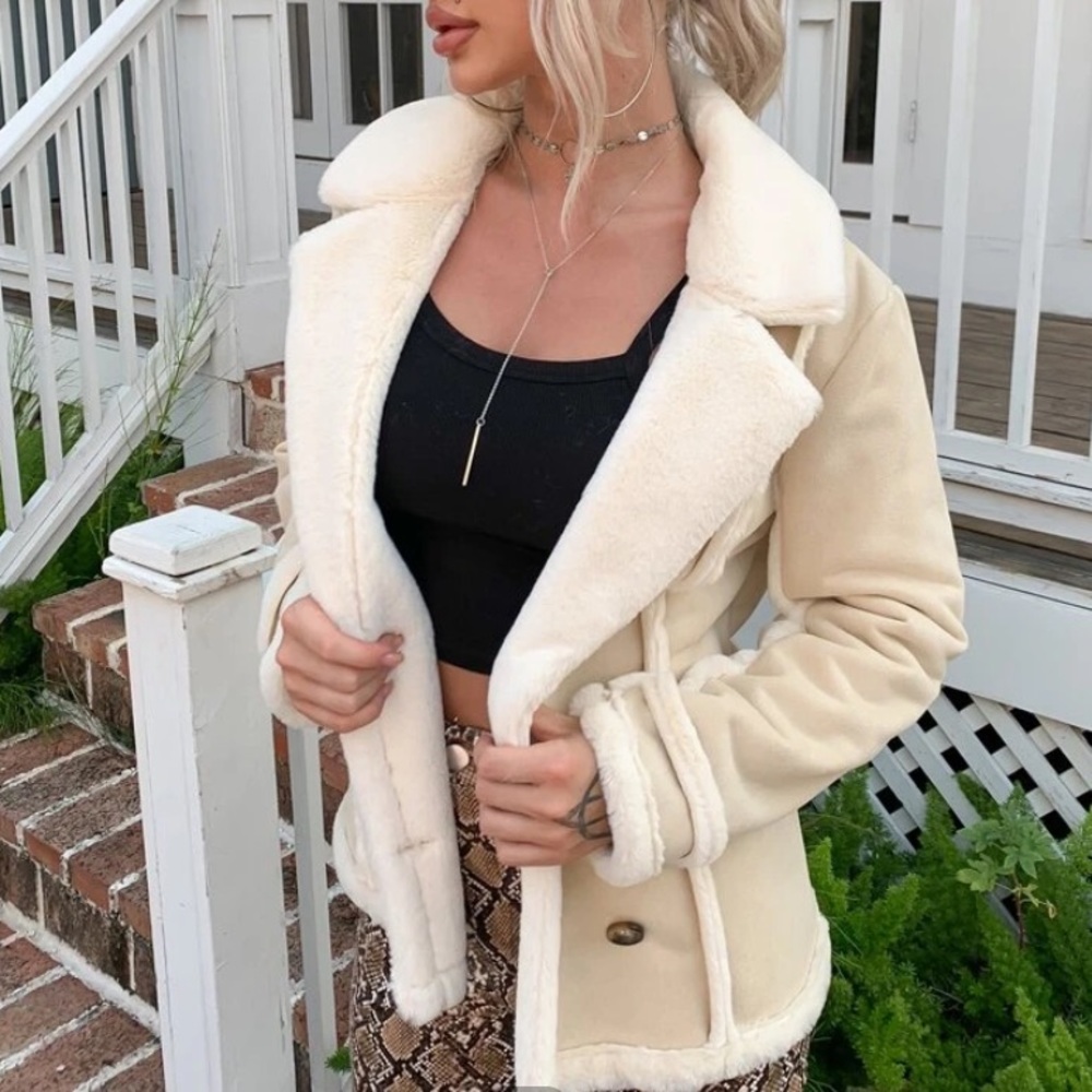 Double Button Lapel Jacket - Picture 2 of 6